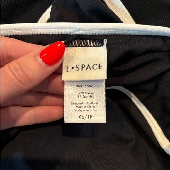 WORN ONCE L Space Ribbed Baewatch One Piece Swimsuit - Picture 6 of 6